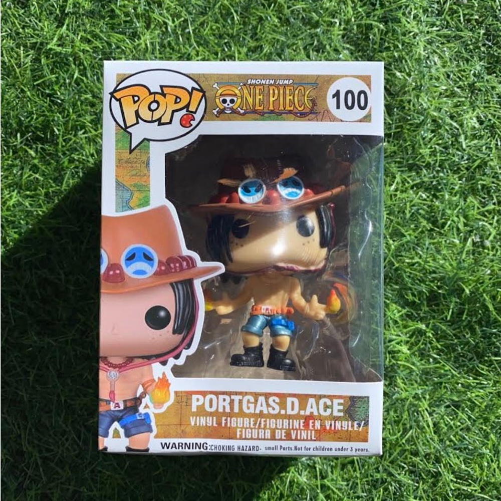Rare Portgas D Ace Funko Pop #100 vinyl action figure brand new cartoon movie